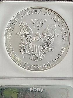 2- 2006-w 20th Anniversary American Silver Eagles Ms-69- Blue Seal & Brown Seal