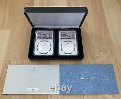 2-COIN SET 2022 Great Britain Britannia 1oz Silver Proof Reverse Proof NGC PF70