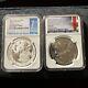 2 Silver Coins- 2024 P Liberty & Britannia + Britannia & Liberty FDOI NGC graded