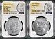 2 coin set 2023 Morgan and Peace silver dollar NGC MS70 first releases