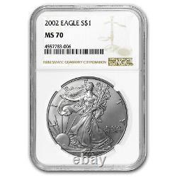 2002 Silver American Eagle MS-70 NGC SKU #13110