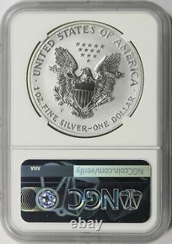 2006-P American Silver Eagle $1 NGC PF70 Reverse Proof 20th Anniversary Label