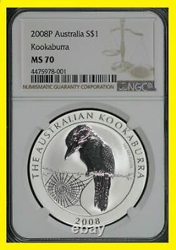 2007-2022 Australia Kookaburra 16 SILVER COINS set all perfect NGC MS 70 RARE 1