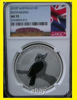 2007-2022 Australia Kookaburra 16 SILVER COINS set all perfect NGC MS 70 RARE 1