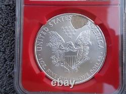 2008 $1 SILVER AMERICAN EAGLE NGC MS69 Edmund Moy Signature MINT ERROR