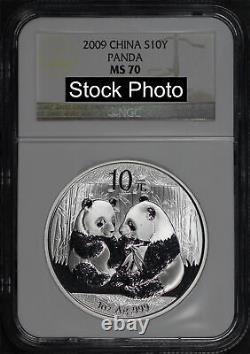 2009 China 10 Yuan Silver Panda NGC MS-70