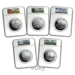 2010 5 oz America The Beautiful 5 Coin Set NGC MS69 Early Release