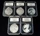 2011 American Silver Eagle 25th Anniv. 5 Coin Set NGC MS70 PF70 Early Releases