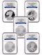 2011 Silver Eagle 25th Anniversary Set Early Releases NGC MS70/PF70