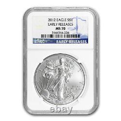 2012 Silver American Eagle MS-70 NGC (Early Releases) SKU #66874