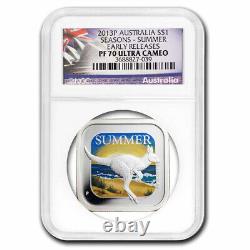 2013 AUS 1 oz Silver Colorized Seasons Summer NGC PF-70 UC ER SKU#278658