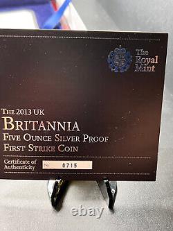 2013 Great Britain Britannia 5oz Silver Proof 10 Pound Coin NGC PF69 1st Release