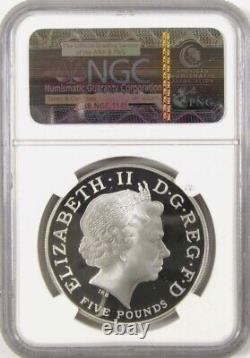 2013 Great Britain UK £5 ST. GEORGE & THE DRAGON Pistrucci Design NGC PF70