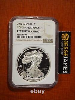 2013 W Proof Silver Eagle Ngc Pf70 Ultra Cameo From The Congratulations Set