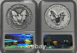 2013 W Reverse Proof Silver Eagle Ngc Pf70 & Enhanced Sp70 2 Coin West Point Set