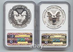 2013-W West Point American Silver Eagle Set, NGC Enhanced SP-70, Reverse PF-70