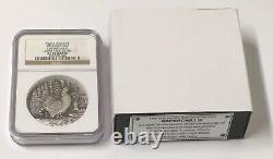 2014 1 oz Silver Coin Niue Swiss UHR Capercaillie Mountain Cock NGC PF70 MATTE