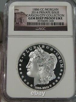 2014 Private Issue 1886-cc Morgan Carson City Collection NGC GEM Deep Proof-Like