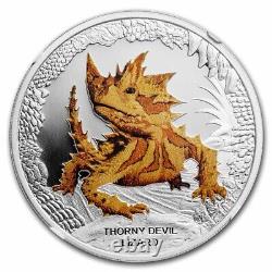 2014 Tuvalu Silver Reptile Series Thorny Devil Lizard PF-69 NGC SKU#272550