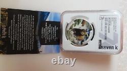 2015 $1 Niue Beautiful Wildlife 7k w Card NGC PF70 Ultra Cameo Bear. 999 Silver