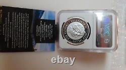 2015 $1 Niue Beautiful Wildlife 7k w Card NGC PF70 Ultra Cameo Bear. 999 Silver