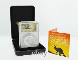 2015 P $1 AUD 1 oz. 999 Silver Proof Kangaroo High Relief NGC PF70 UC Box & COA