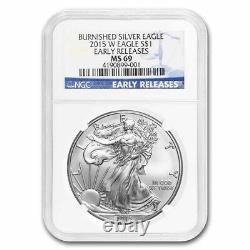 2015-W Burnished American Silver Eagle MS-69 NGC SKU#149874