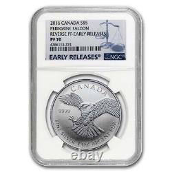 2016 Canada 1 oz Silver $5 Peregrine Falcon PF-70 NGC (ER) SKU#189274