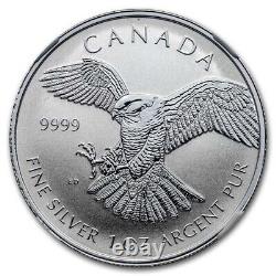 2016 Canada 1 oz Silver $5 Peregrine Falcon PF-70 NGC (ER) SKU#189274