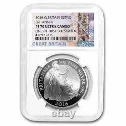 2016 Great Britain 1 oz Silver Britannia PF-70 NGC FS SKU#285898