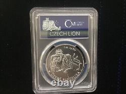 2017 1 oz. 999 Silver Czech Lion Niue $1 NGC MS70 First strike, Spot And Scratch