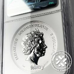 2017 $5 Ngc Reverse Pr 69 Sea Monster 2 Oz Silver Coin High Relief