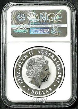 2017 Australia Swan 1 oz. 0.9999 Silver Coin NGC MS70 MS 70 Brown Label FREE S/H