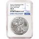 2017 (P) $1 American Silver Eagle NGC MS70 Blue ER Label