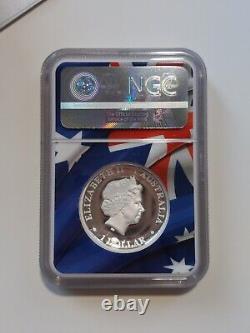 2018 Australia Wedge Tailed Eagle Hi Relief 1 oz NGC Silver Coin PF 70 Mercanti