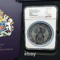 2018 UK 10oz Ag Queen's Beast Griffin of Edward II -Limited Edition Presentation