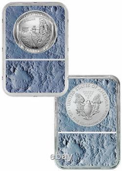 2019 Apollo 11 50th $1 Silver Eagle 2 Coin Set NGC MS70 FDI Moon Core SKU57917