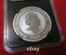 2019 P Australia Silver $1 Double Dragon First Release NGC MS 70