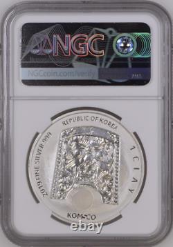 2019 South Korea Zisin Scrofa Ghost Silver 1-clay Ngc Ms-70 Rare R9 Top-pop