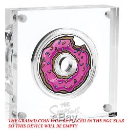 2019 The Simpsons Donut Proof $1 1oz Silver COIN NGC PF 70 FR