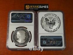 2019 W Enhanced Reverse Proof Silver Eagle & Maple Ngc Pf70 Pride Of Nations Set