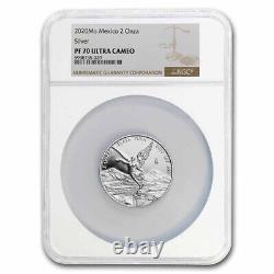 2020 Mexico 2 oz Silver Libertad Proof PR-70 NGC SKU#270496