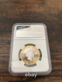 2020 NGC PF70 Great Britain UK £2 Silver/Gold Mayflower 400th Anniversary first