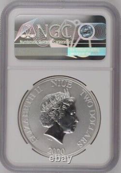 2020 Niue $2 Jurassic Park Silver Coin NGC MS70 RARE