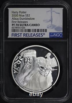 2020 Niue $2 Silver Harry Potter Albus Dumbledore NGC PF-70 UC First Release