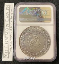 2020 Niue Aphrodite & Venus Gilded 2 oz. 999 Silver Antiqued Coin NGC MS 70