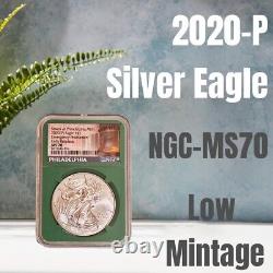 2020 (P) American Silver Eagle NGC MS-70 Emergency Production Early Releases