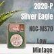 2020 (P) American Silver Eagle NGC MS-70 Emergency Production Early Releases