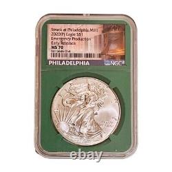 2020 (P) American Silver Eagle NGC MS-70 Emergency Production Early Releases