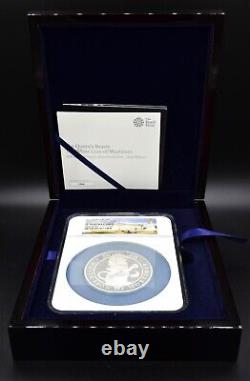 2020 Queen's Beast-White Lion of Mortimer, 10oz Silver NGC PR70 UC, 1 of 1st 50